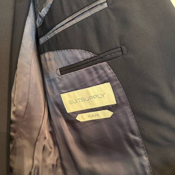 Woven by Vitale Barberis Canonico Tropical Wool Navy Suit 40L - Picture 5 of 7